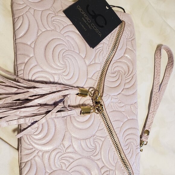 Italian Leather Clutch - Picture 1 of 3